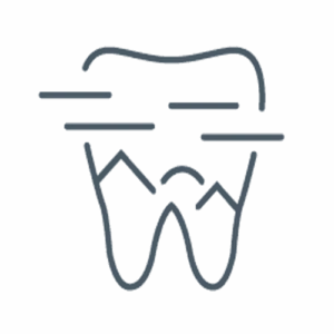 Minimalist tooth logo design in light blue - Auburn Hills Family Dentistry